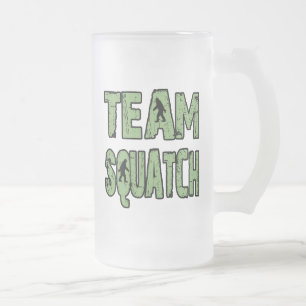 Taza De Cristal Esmerilado Equipo Squatch