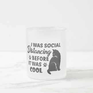 Taza De Cristal Esmerilado era distanciamiento social antes de que fuera geni