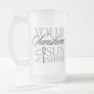 Taza De Cristal Esmerilado Eres Mi Cerveza De Vidrio Escarcha De Sol