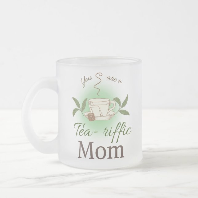 Taza De Cristal Esmerilado Eres una madre de lágrimas (Izquierda)