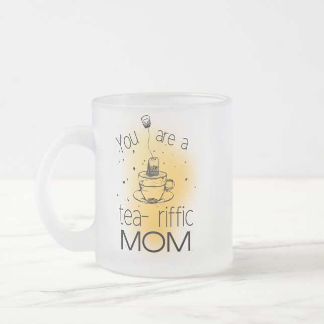 Taza De Cristal Esmerilado Eres una madre de lágrimas (Izquierda)