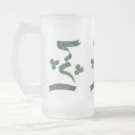 Taza De Cristal Esmerilado Erin Go Braugh Clover - Mug