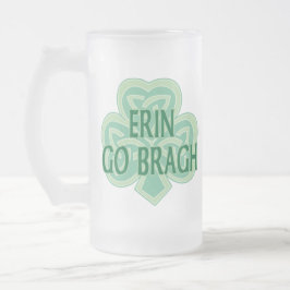 Taza De Cristal Esmerilado Erin va Bragh Stein