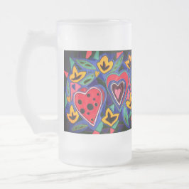 Taza De Cristal Esmerilado Es divertido estar enamorado