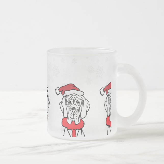 Taza De Cristal Esmerilado Es hora de los Navidades (Derecha)