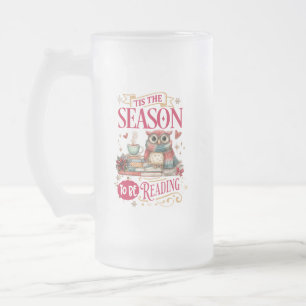 Taza De Cristal Esmerilado Es la Temporada para Leer 