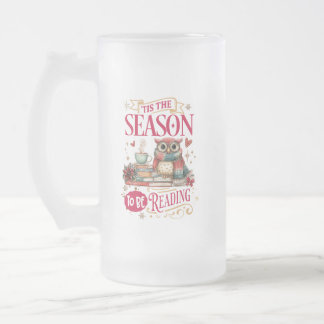 Taza De Cristal Esmerilado Es la Temporada para Leer