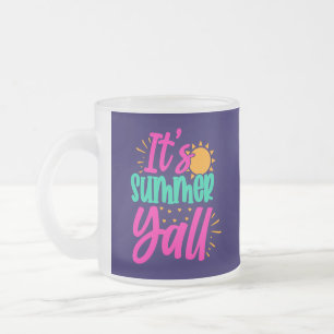 Taza De Cristal Esmerilado Es Summer Y'all-54808