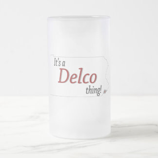 Taza De Cristal Esmerilado Es una cosa de Delco (R)