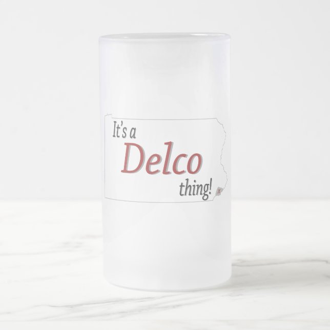 Taza De Cristal Esmerilado Es una cosa de Delco (R) (Centro)