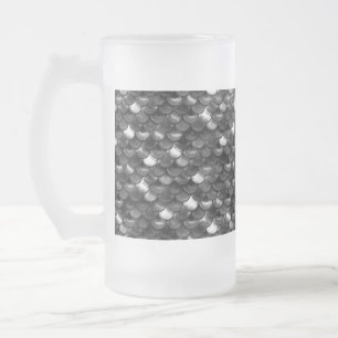 Taza De Cristal Esmerilado Escalas de negro y blanco caídas