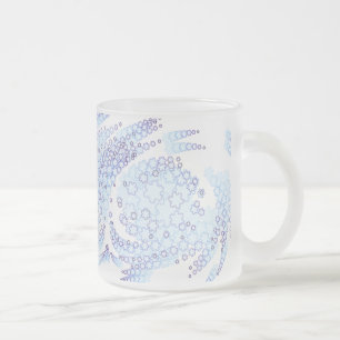 Taza De Cristal Esmerilado Escamas escarchadas