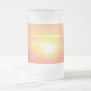 Taza De Cristal Esmerilado Escarcha de vidrio escarpado de 16 oz