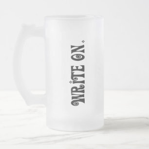 Taza De Cristal Esmerilado Escribir en (Ver 3)