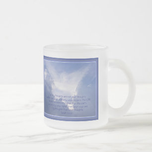 Taza De Cristal Esmerilado Escritura, Isaías 55:8,9, mis caminos son más alto