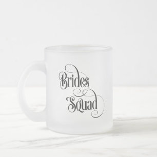 Taza De Cristal Esmerilado Escuadrón de Novias
