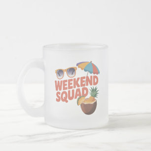 Taza De Cristal Esmerilado Escuadrón semanal