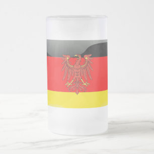 Taza De Cristal Esmerilado Escudo alemán
