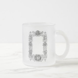 Taza De Cristal Esmerilado Escudo de armas