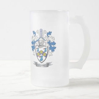 Taza De Cristal Esmerilado Escudo de armas de Clark