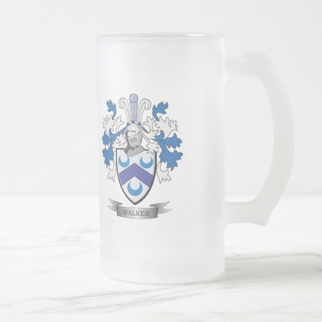 Taza De Cristal Esmerilado Escudo de armas del caminante (Derecha)