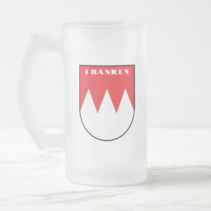 Taza De Cristal Esmerilado Escudo de Francia, Alemania