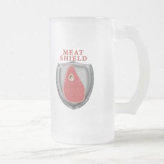 Taza De Cristal Esmerilado Escudo de la carne