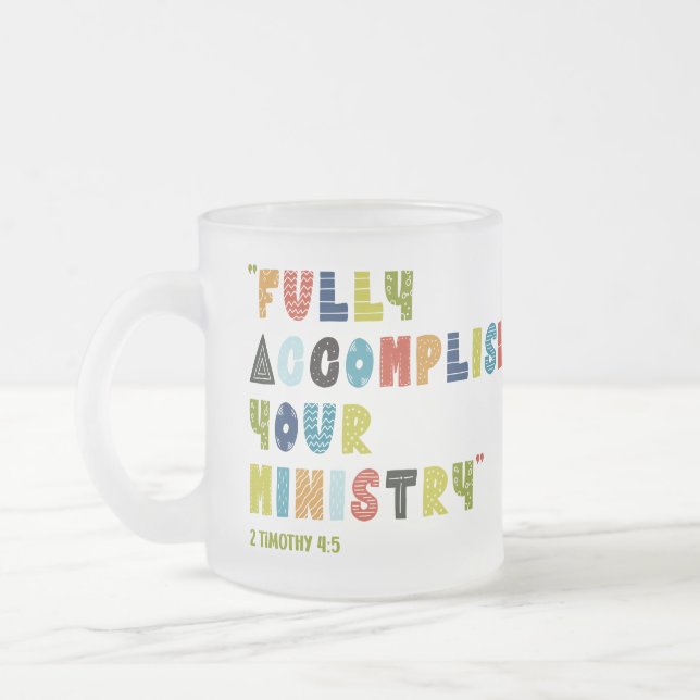 Taza De Cristal Esmerilado Escuela Pionera Personalizada Frosted Mug (Izquierda)