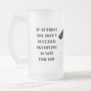 Taza De Cristal Esmerilado Eslóganes para esquivar espuma de rana