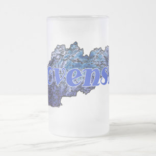 Taza De Cristal Esmerilado Eslovaquia