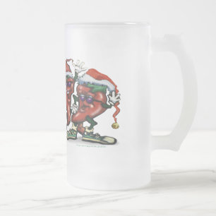 Taza De Cristal Esmerilado Especias de Navidad
