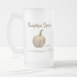 Taza De Cristal Esmerilado Especie de calabaza dorada de Guay