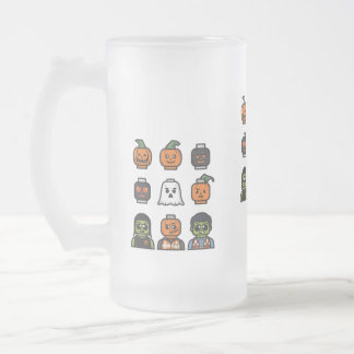 Taza De Cristal Esmerilado Espeluznante Halloween Beer Glass & Stein Design