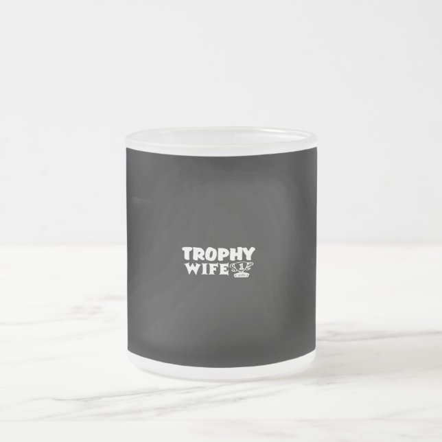 Taza De Cristal Esmerilado esposa trofeo (Centro)