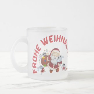 Taza De Cristal Esmerilado espuma, nachten, weihnacht, weihnachte, weihnacht,