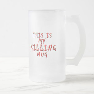 Taza De Cristal Esmerilado Ésta es mi matanza…