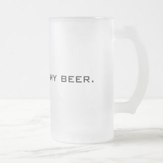 Taza De Cristal Esmerilado Esta No Es Mi Cerveza Plantilla de Vaso Helado