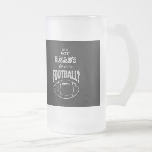 Taza De Cristal Esmerilado ¿está usted listo para un cierto fútbol?