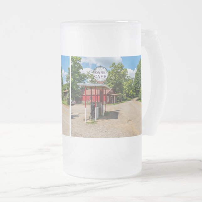 Taza De Cristal Esmerilado Estación de gas de Oark Cerveza de vidrio congelad (Anverso derecho)