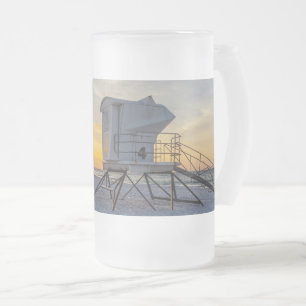 Taza De Cristal Esmerilado Estación de Salvavidas Pensacola Sunrise Frosted M