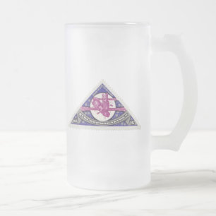 Taza De Cristal Esmerilado Estación espacial del MIR URSS 1989