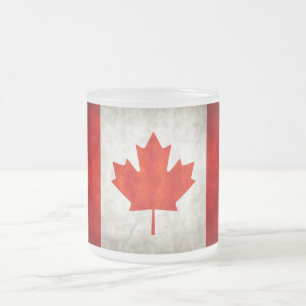 Taza De Cristal Esmerilado Estado Mug/Canadá