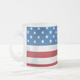 Taza De Cristal Esmerilado Estados Unidos