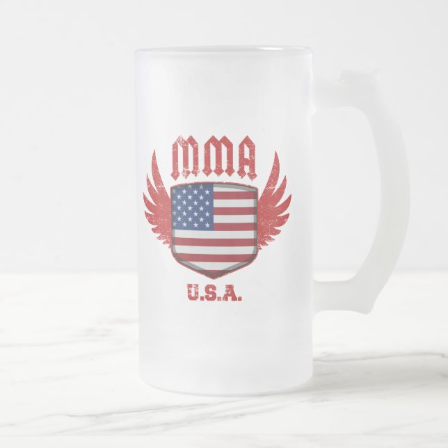 Taza De Cristal Esmerilado Estados Unidos (Derecha)