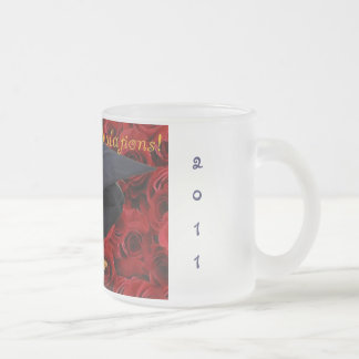 Taza De Cristal Esmerilado ¡ESTAFA-GRADUADO-ulations! Nuevo graduado