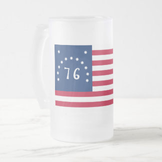 Taza De Cristal Esmerilado Estandarte de Bennington: La bandera de batalla es