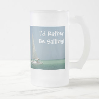 Taza De Cristal Esmerilado ¡Estaría navegando bastante!