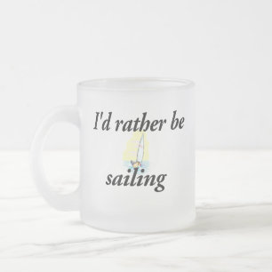 Taza De Cristal Esmerilado Estaría navegando bastante