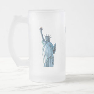 Taza De Cristal Esmerilado Estatua de la libertad