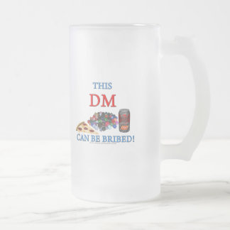 Taza De Cristal Esmerilado Este DM puede ser sobornado